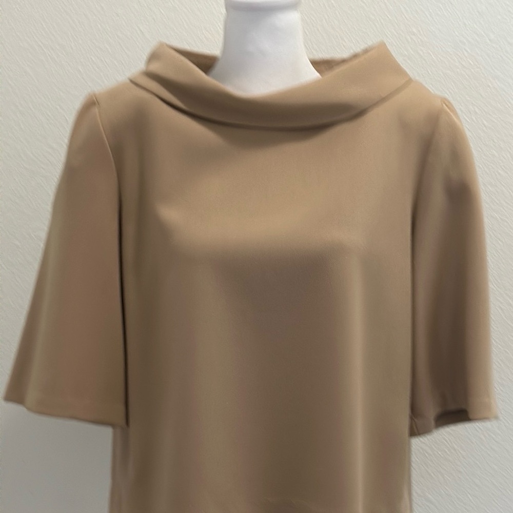 Trina Turk, size medium, camel long-cropped top